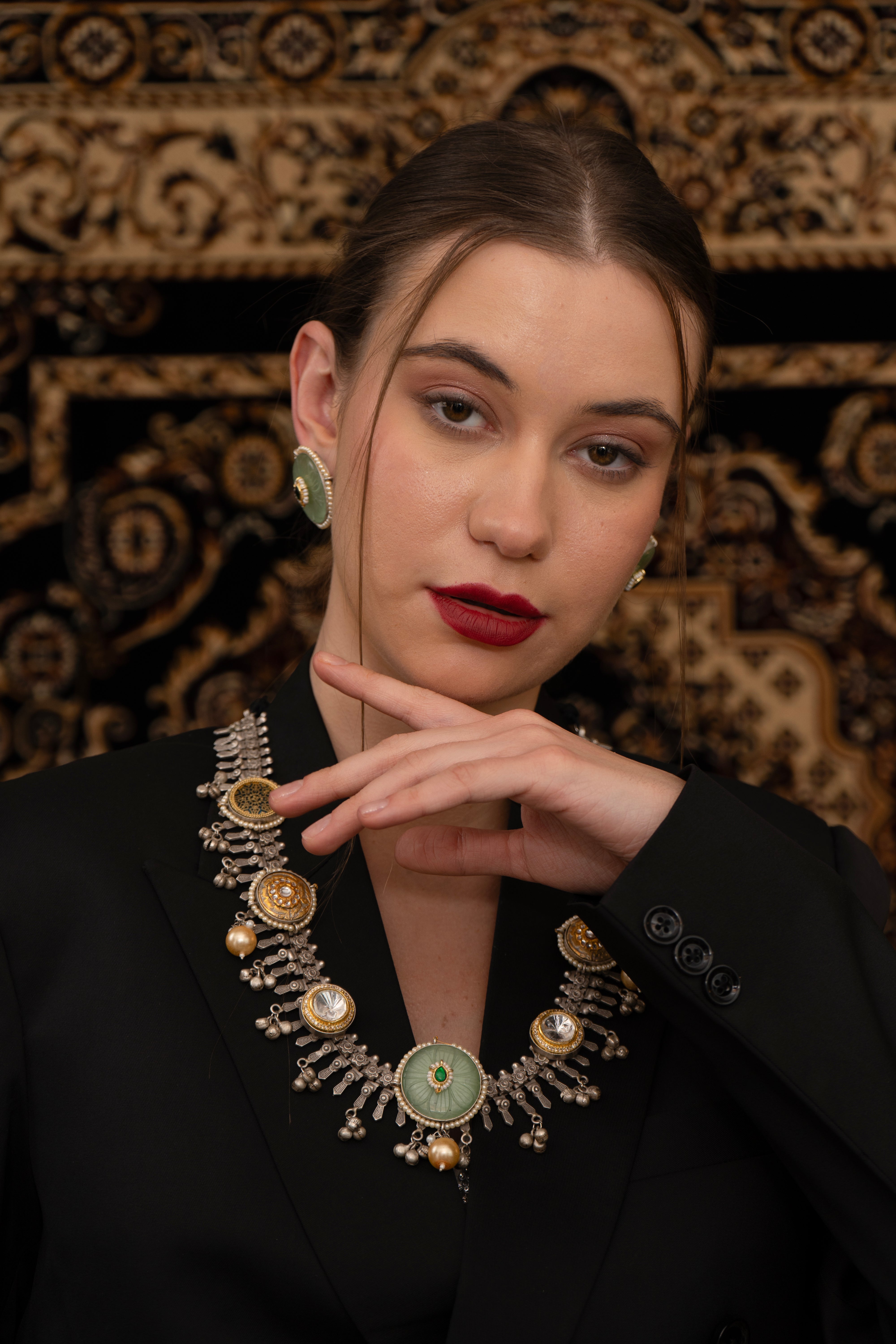 Sukoon oxidize fusion Necklace set